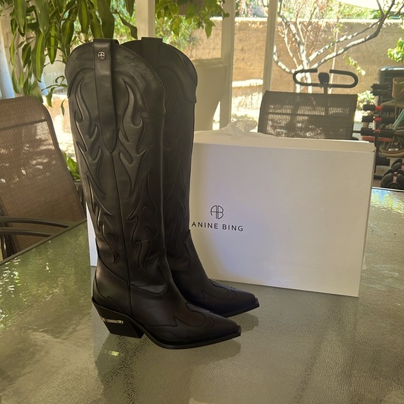 - Anine Bing Tania Western Boots - Picture 6 of 11